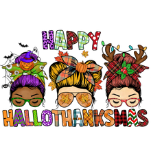 Load image into Gallery viewer, HalloThanksMas Sweater - Multiple Designs
