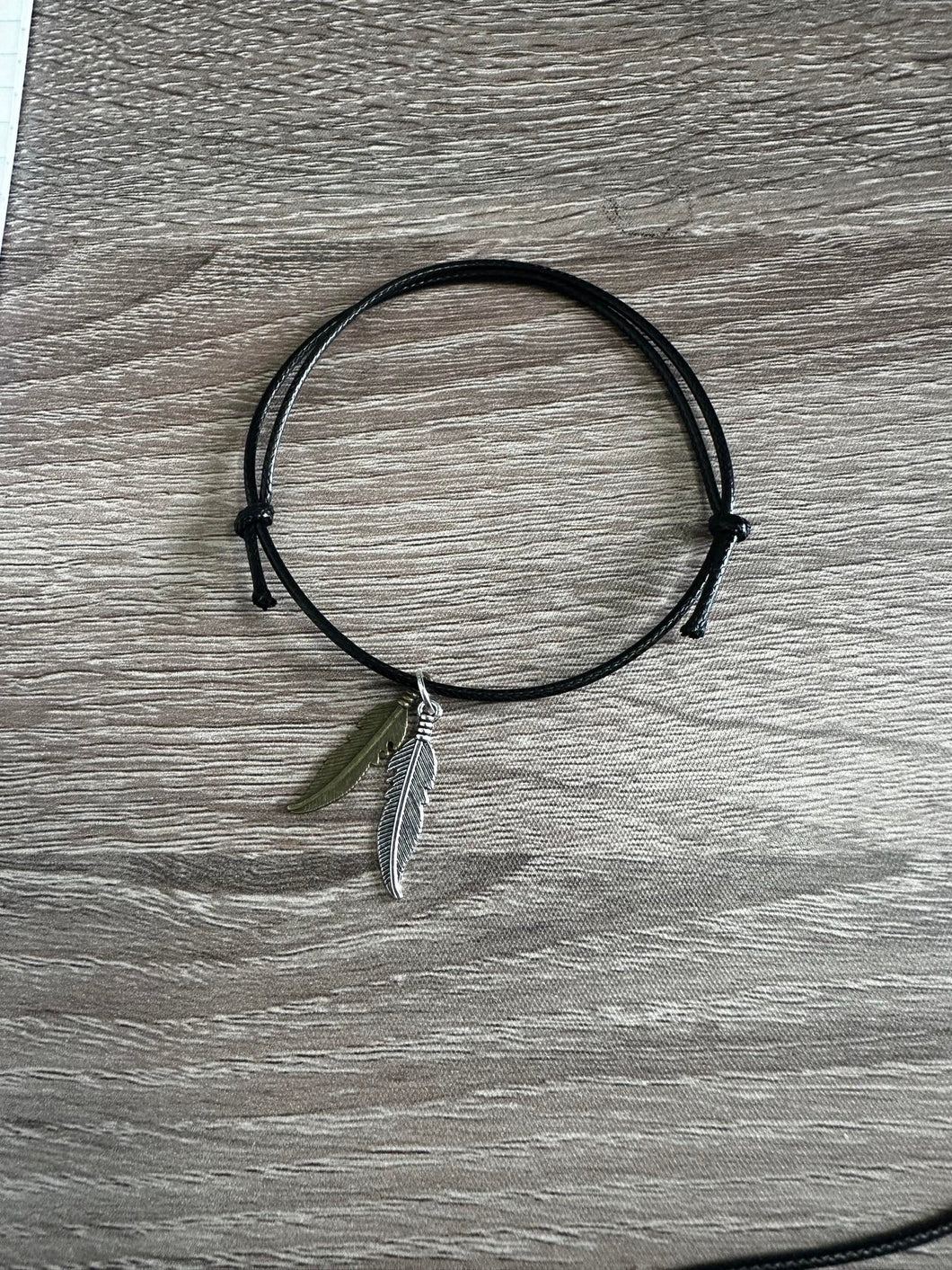 Feather Slip Knot Bracelet Set Of 2