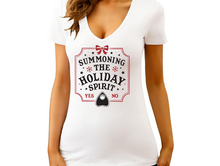 Load image into Gallery viewer, Summoning The Holiday Spirit Apparel Design - Multiple Styles
