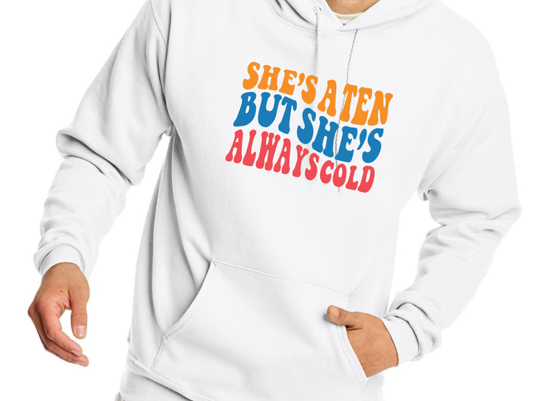 She's A Ten Apparel Hoodie Design - Multiple Colors - Plus Size Available