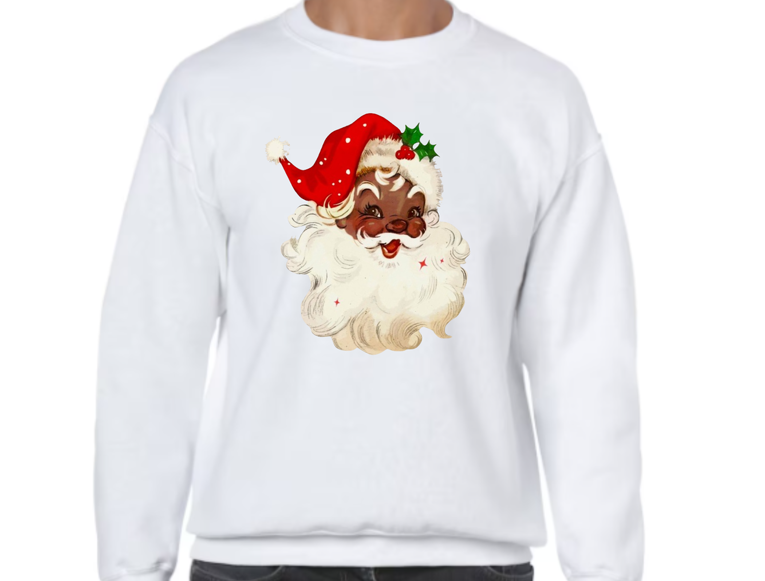 Vintage Black Santa Sweater Collection - Multiple Designs