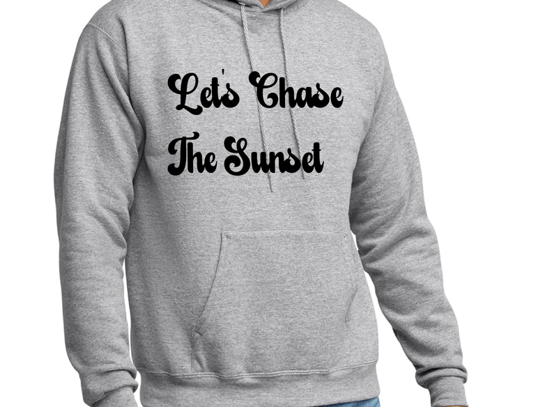 Chase The Sunset Apparel Hoodie Design - Multiple Colors - Plus Size Available