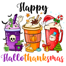 Load image into Gallery viewer, HalloThanksMas Sweater - Multiple Designs
